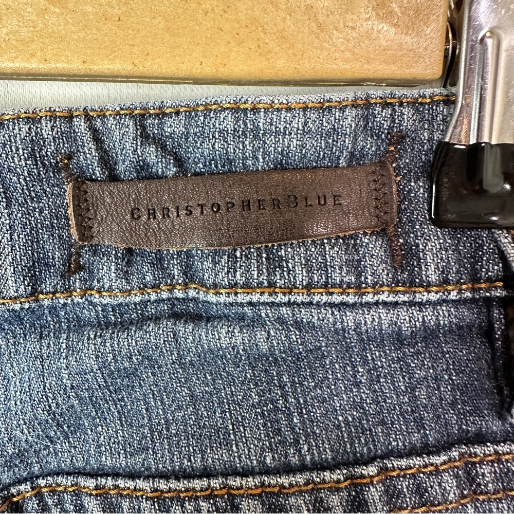 Christopher Blue Straight Leg Denim Jeans - Size 10 - Picture 3 of 11